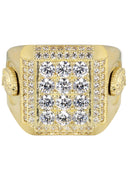 Pinky Ring | 10K Gold | CZ Stones |  9.1 Grams