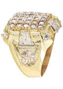 Pinky Ring | 10K Gold | CZ Stones |  7.3 Grams