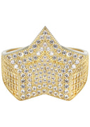 Pinky Ring | 10K Gold | CZ Stones |  7.7 Grams