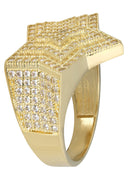 Pinky Ring | 10K Gold | CZ Stones |  7.7 Grams