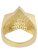 Pinky Ring | 10K Gold | CZ Stones |  7.7 Grams