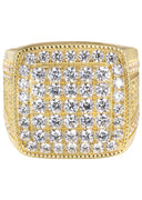 Pinky Ring | 10K Gold | CZ Stones |  12.9 Grams