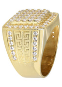 Pinky Ring | 10K Gold | CZ Stones |  12.9 Grams
