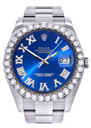 Rolex Datejust II Watch | 41 MM | Custom Blue Roman Dial | Oyster Band