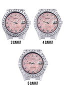 Rolex Datejust II Watch | 41 MM | Custom Pink Jubilee Diamond Dial | Oyster Band