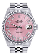 Mens Rolex Datejust Watch 16200  | 36Mm | Pink Numeral Dial | Jubilee Band