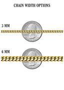 Gold Plated Mens Chain Solid Rope