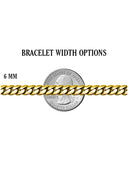 White Gold Plated Mens Solid Rope Bracelet