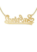 Ladies Diamond Cut Name Plate Necklace | Appx. 7.9 Grams