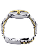 Diamond Gold Rolex Watch For Men 16233 | 36Mm | Brown Arabic Diamond Dial | Two Row 4.25 Carat Bezel | Jubilee Band