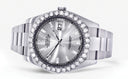 Rolex Datejust II Watch | 41 MM | Custom Silver Diamond Dial | Oyster Band