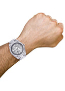 Rolex Datejust II Watch | 41 MM | Custom Silver Diamond Dial | Oyster Band