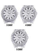 Rolex Datejust II Watch | 41 MM | Custom Full Diamond Dial | Oyster Band