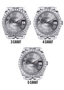 Rolex Datejust II Watch | 41 MM | Custom Silver Roman Diamond Dial | Jubilee Band