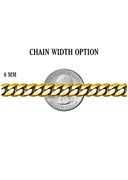Gold Plated Iced Out Square Cluster Tennis Chain