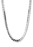 Womens White Gold Chain - Solid Miami Cuban Link 10K/14K Gold