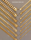14K Gold Bracelet Solid Miami Cuban Link For Women