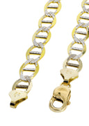 Gold Chain - Womens Diamond Cut Mariner Chain 10K/14K Gold