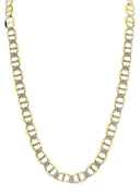 Gold Chain - Womens Diamond Cut Mariner Chain 10K/14K Gold