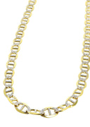 Gold Chain - Womens Diamond Cut Mariner Chain 10K/14K Gold