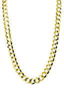 Mens Gold Chain - Solid Cuban Link 10K/14K Gold