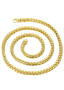 14K Gold Chain - Womens Solid Franco Chain