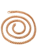 14K Rose Gold Chain - Mens Solid Franco Chain