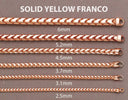14K Rose Gold Chain - Womens Solid Franco Chain