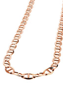 14K Rose Gold Chain - Solid Mariner Chain