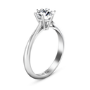 Round Diamond Solitaire Engagement Ring Alexa 14K White Gold