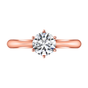 Solitaire Diamond Engagement Ring Alexa  14K Rose Gold