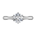 Round Diamond Solitaire Engagement Ring Alexa 14K White Gold