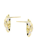 Sun 10K Yellow Gold Studs | Appx. Diameter 0.75 Inches