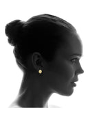 Lion 10K Yellow Gold Studs | Appx. Diameter 0.5 Inches