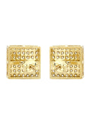 Cz 10K Yellow Gold Studs | Appx. Diameter 0.3 Inches
