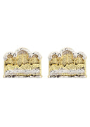 Last Supper 10K Yellow Gold Studs | Appx. Diameter 0.5 Inches