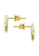 Last Supper 10K Yellow Gold Studs | Appx. Diameter 0.5 Inches