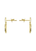 Last Supper 10K Yellow Gold Studs | Appx. Diameter 0.75 Inches