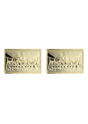 Last Supper 10K Yellow Gold Studs | Appx. Diameter 0.75 Inches