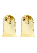 Jesus Head 10K Yellow Gold Earrings | Appx 1/2 Inches Wide