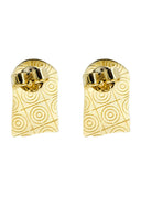 Jesus Head 10K Yellow Gold Earrings | Appx 3/8 Inches Wide