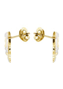Jesus Head 10K Yellow Gold Earrings | Appx 3/8 Inches Wide