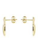 Praying Hands 10K Yellow Gold Studs | Appx. Diameter 1 Inch