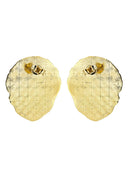 Lion 10K Yellow Gold Studs | Appx. Diameter 1 Inches