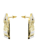 Last Supper 10K Yellow Gold Studs | Appx. Diameter 1.4 Inches