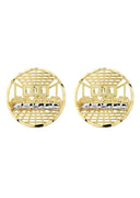 Last Supper 10K Yellow Gold Earrings | Appx 3/4 Inches Wide