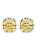 Last Supper 10K Yellow Gold Earrings | Appx 1.1 Inches Wide