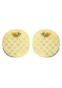 Last Supper 10K Yellow Gold Earrings | Appx 1.1 Inches Wide