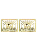 Last Supper 10K Yellow Gold Earrings | Appx 3/4 Inches Wide