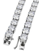 White Gold Plated Mens Tennis Chain